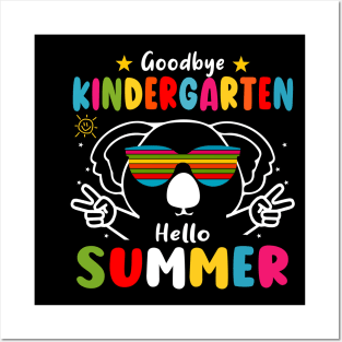 Goodbye kindergarten Graduation 2024 Hello Summer Koala Posters and Art